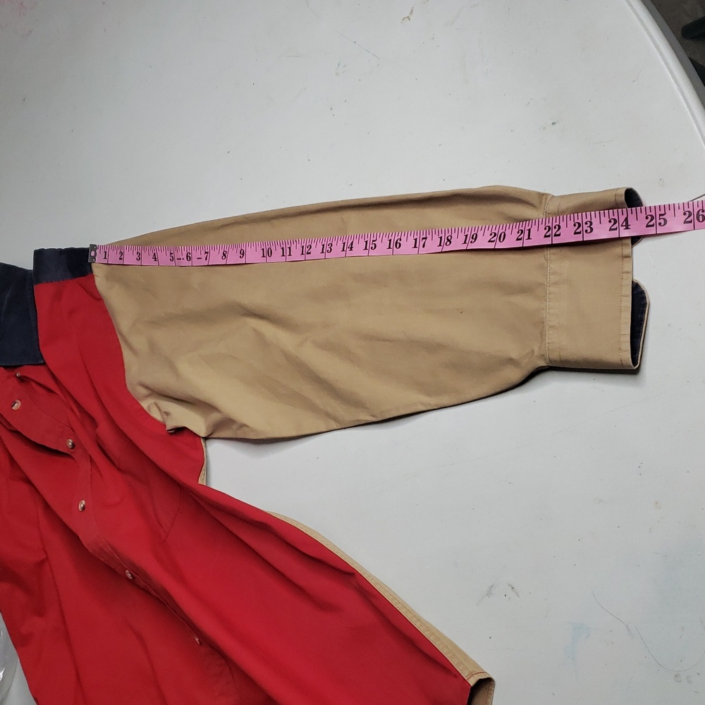 Vintage Tommy Hilfiger Cotton Wool Corduroy Colorblock Button Shirt Size L 90s - Picture 11 of 16